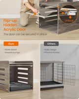 Modern Dog Crate with Charging Station