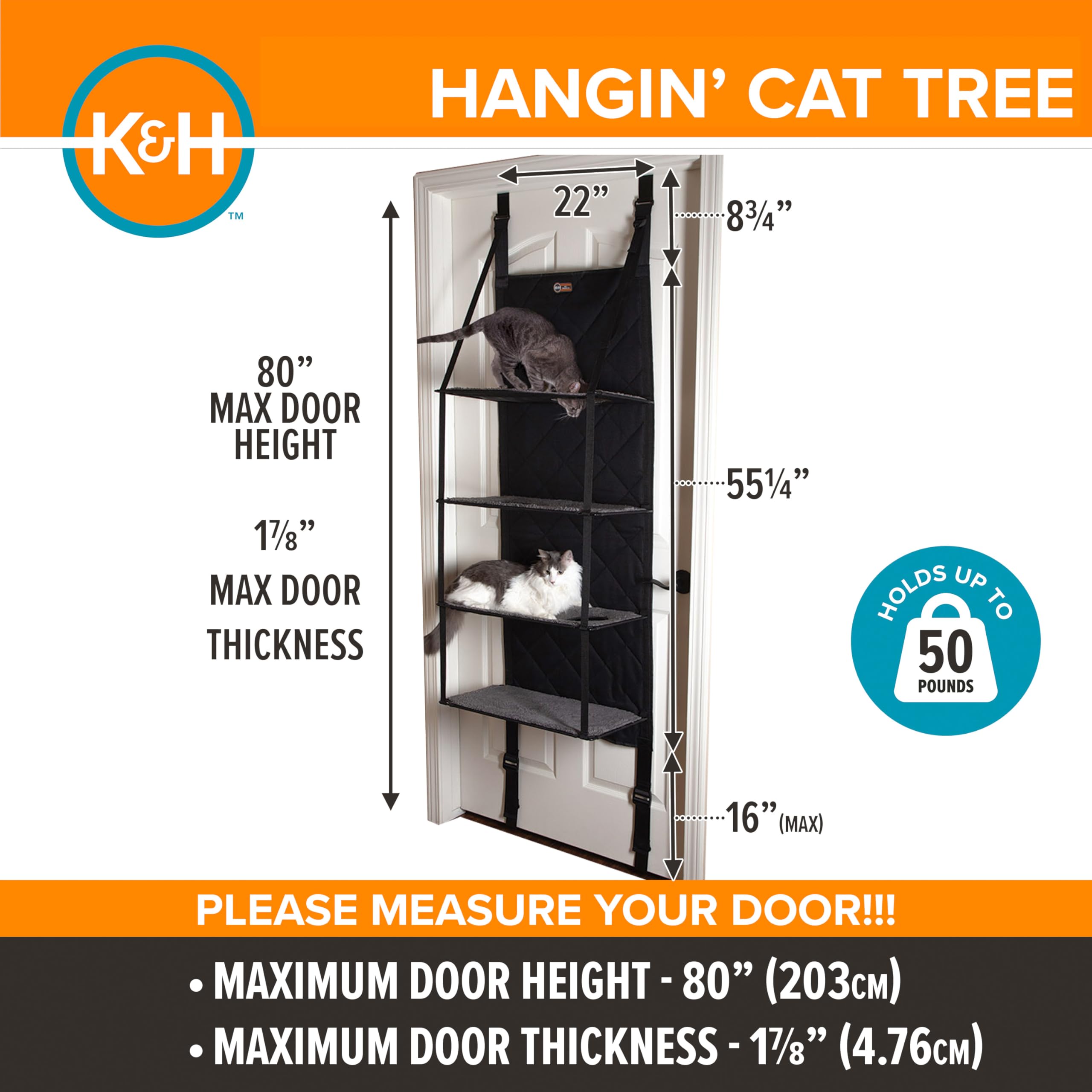 Door-Mounted Cat Tree Tower