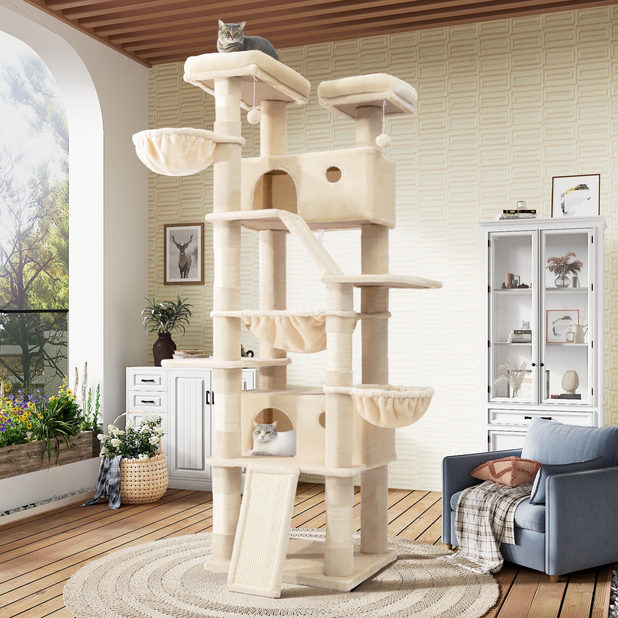 81" Multi-Level Cat Tree Tower