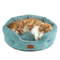 Round Washable Pet Bed for Small Dogs & Cats