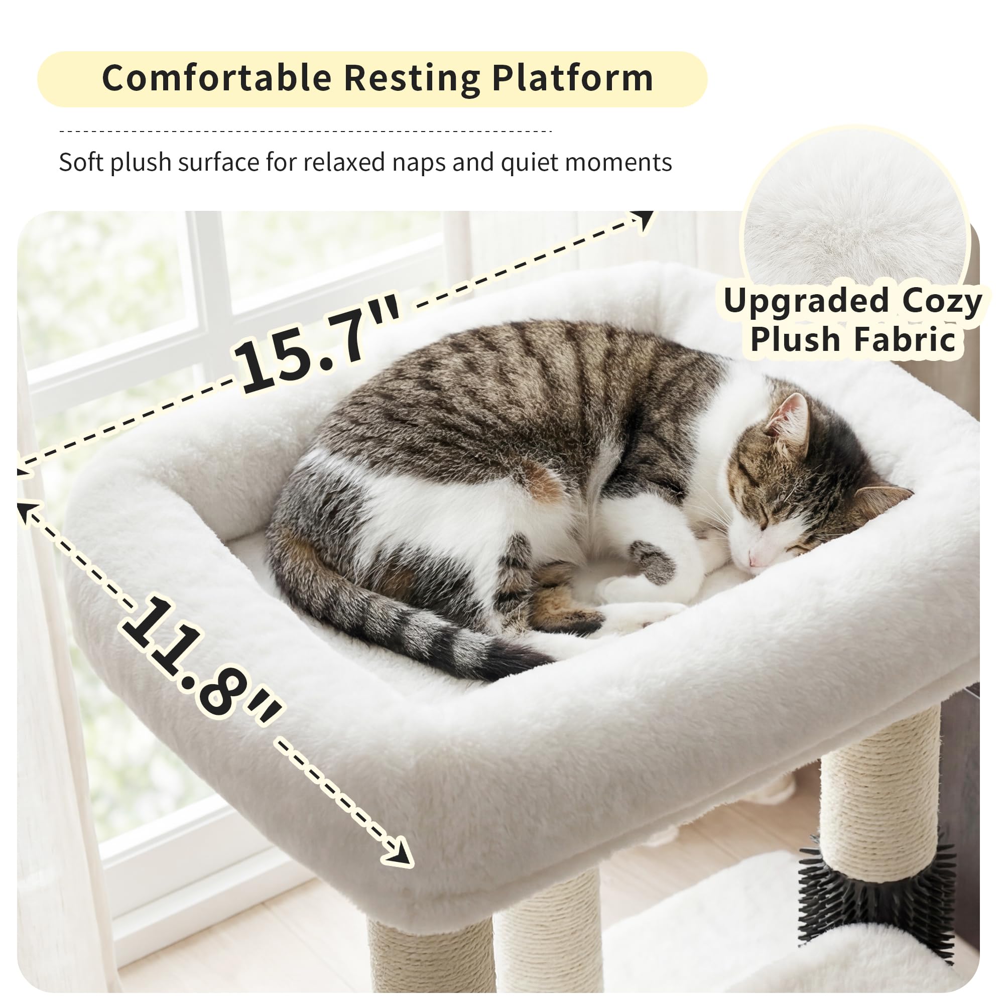 Cat Tree Tower with Hammock & Perch