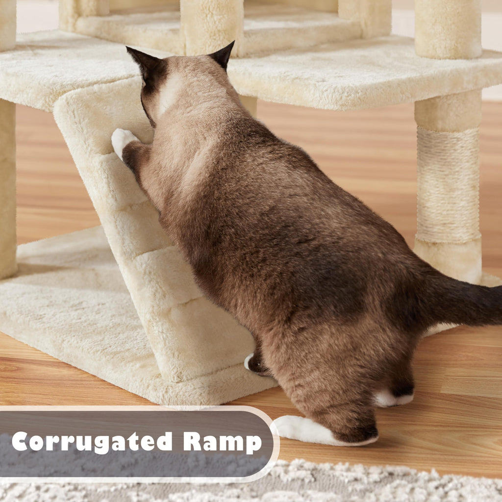 Cat Tree Tower with Condo & Scratch Post