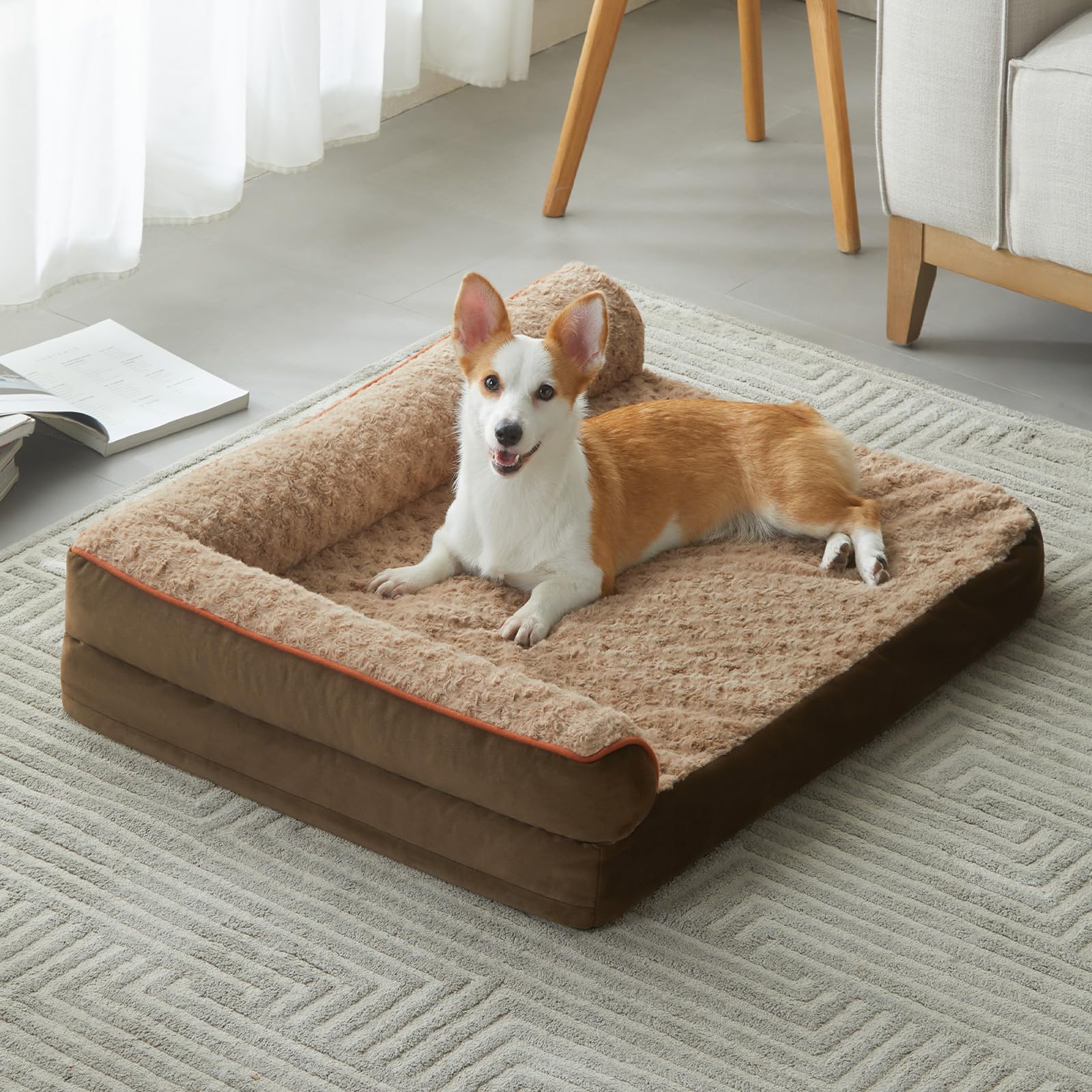Orthopedic Waterproof Sofa Dog Bed for Large Dogs