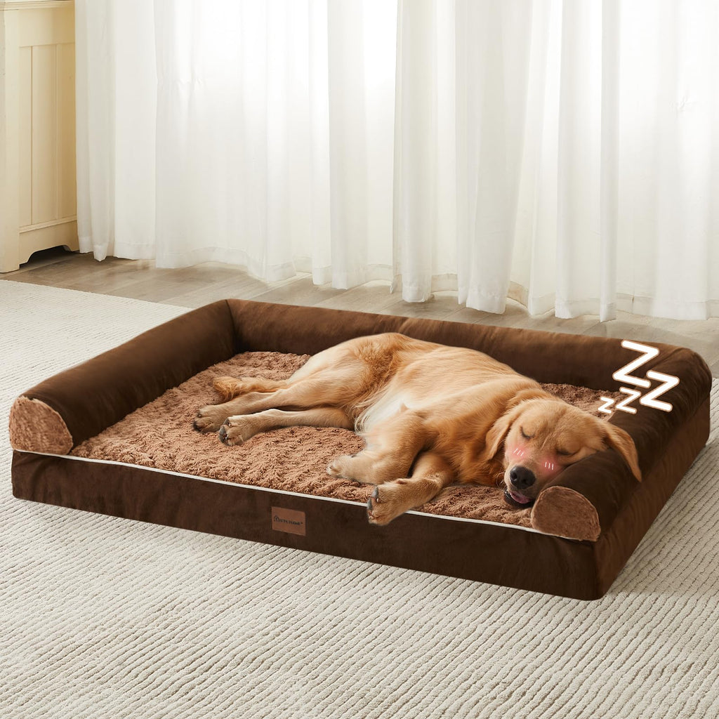 Orthopedic Waterproof Dog Bed for Large Dogs