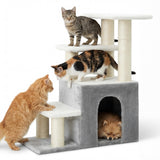 Pet Stairs with Condo & Scratching Posts
