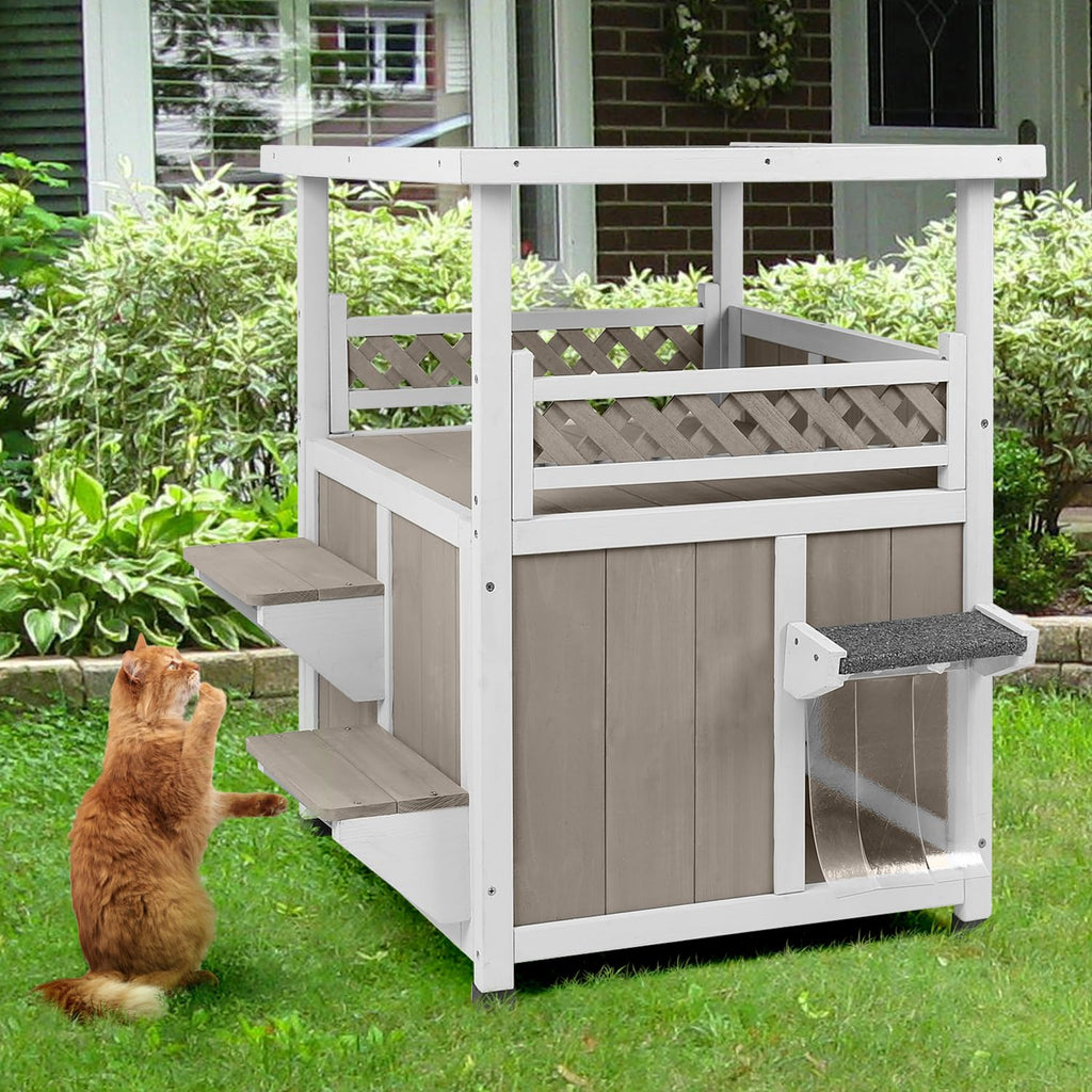 Outdoor Cat House Weatherproof 14