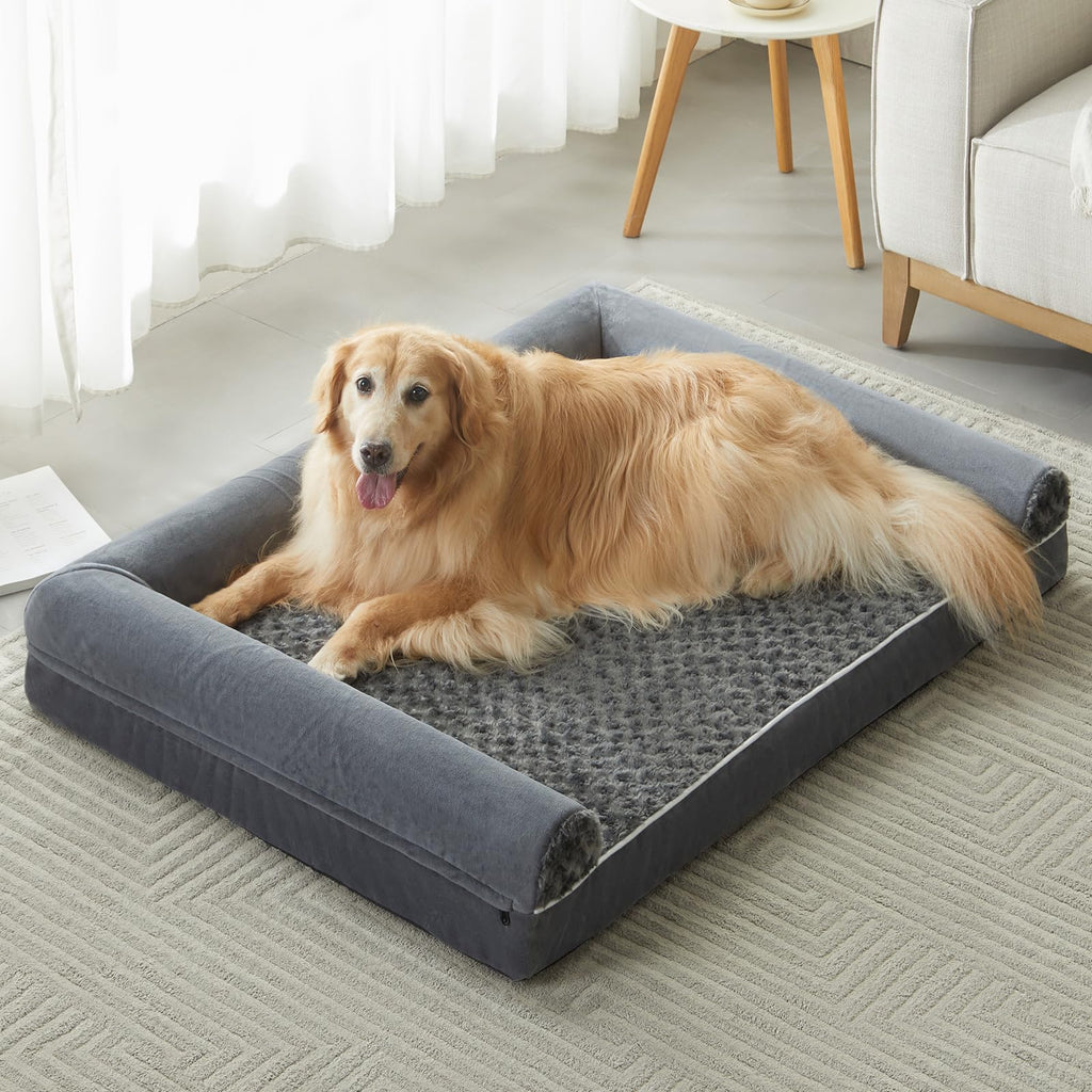 Orthopedic Waterproof Dog Bed for Large Dogs