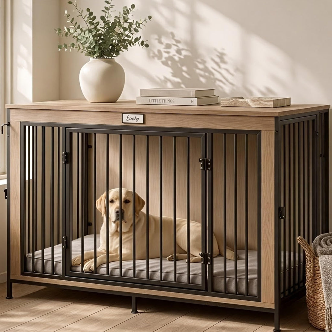 Dog Crate Furniture End Table