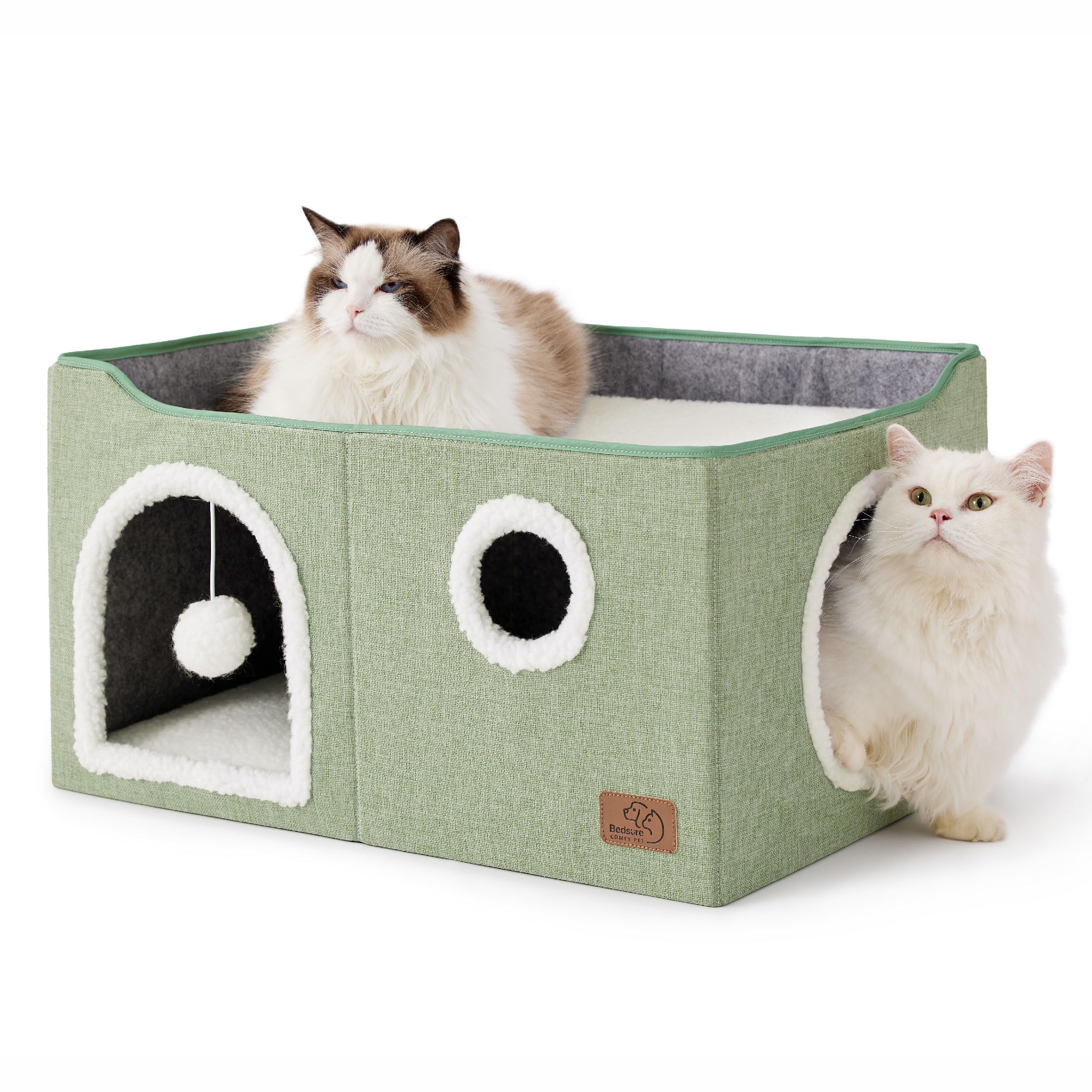 Cat Cave House with Scratch Pad