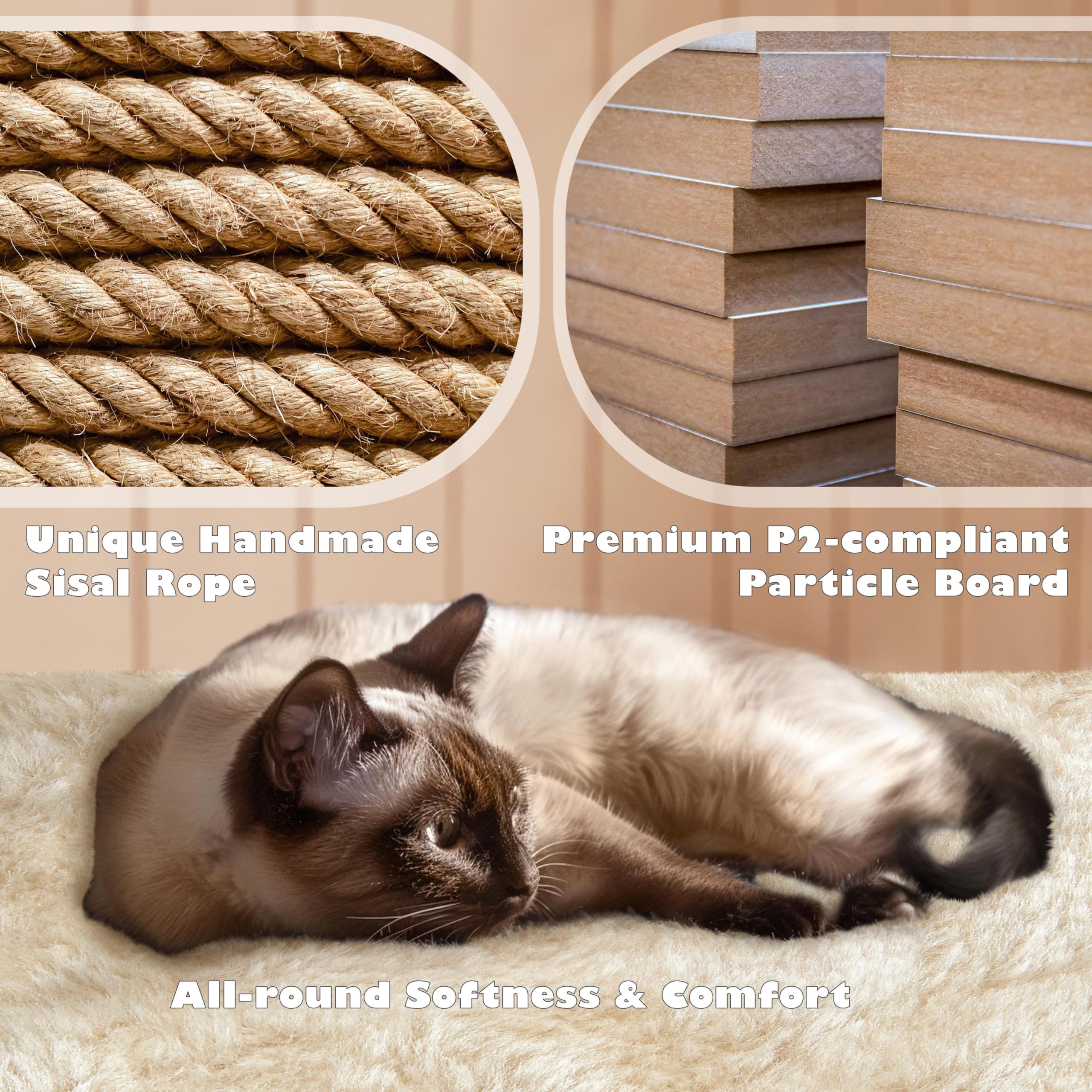 Cat Tree Tower with Condo & Scratch Post