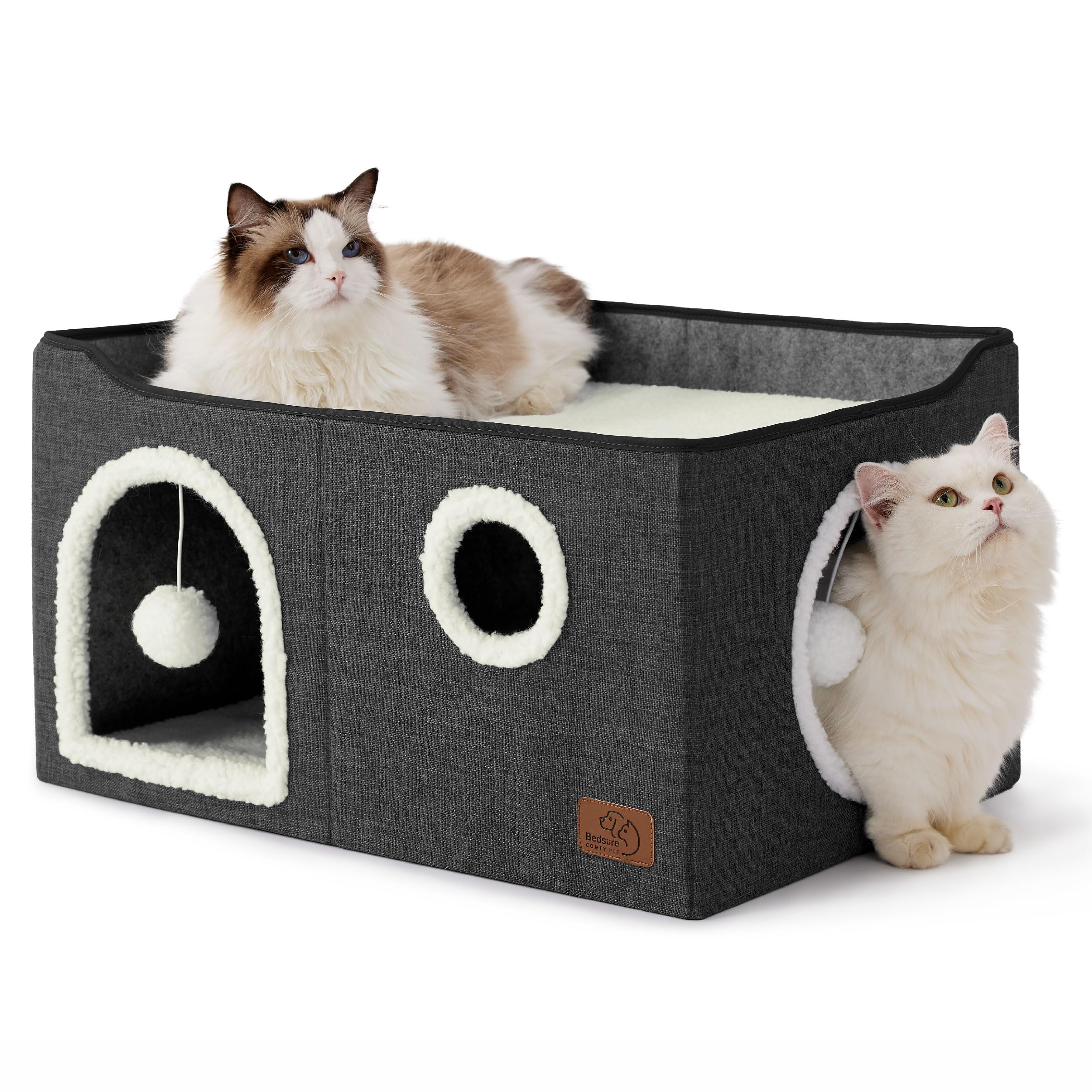 Cat Cave House with Scratch Pad