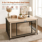 Dog Crate Furniture End Table