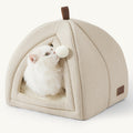 2-in-1 Cat Cave Bed with Cushion