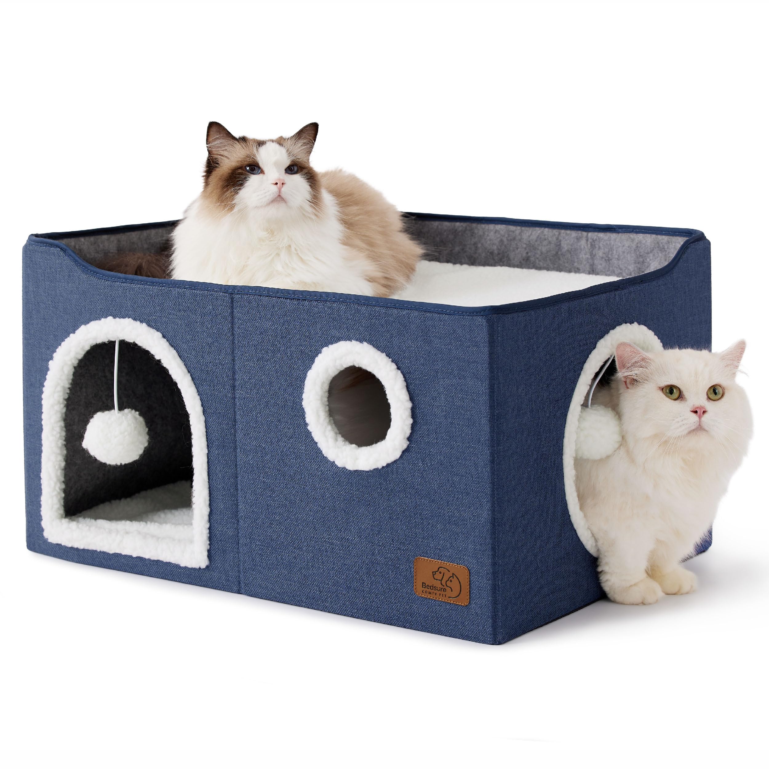 Cat Cave House with Scratch Pad