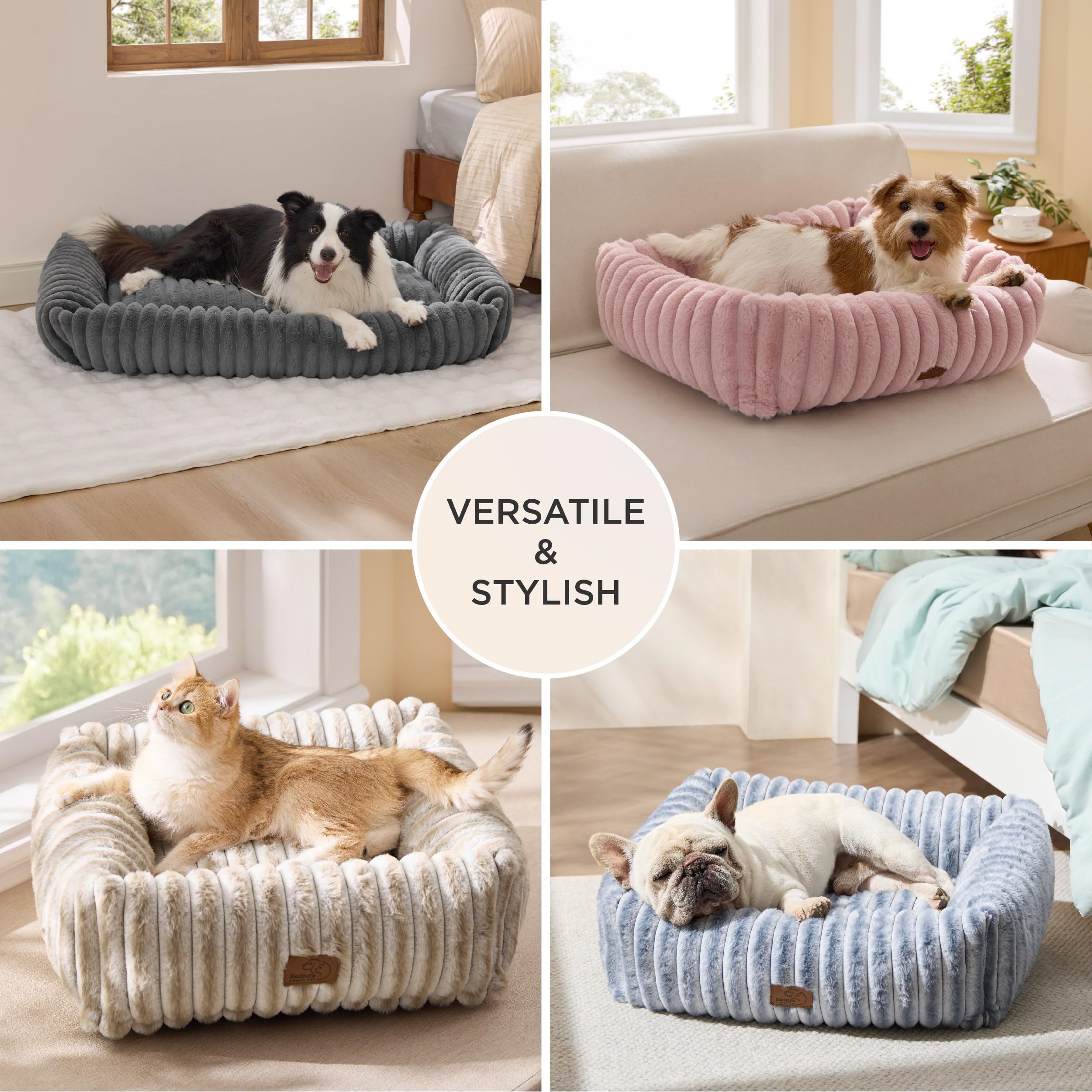 Orthopedic Washable Dog Bed for Medium Dogs