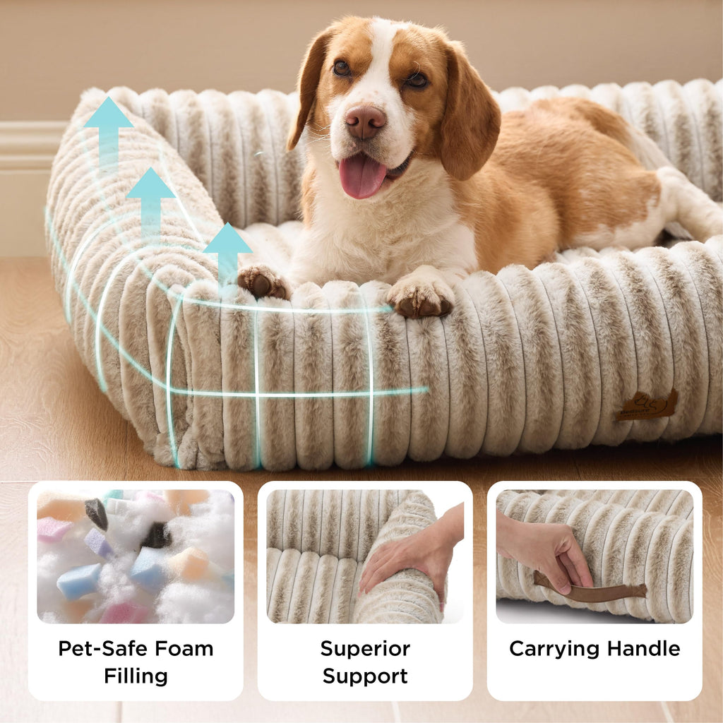 Orthopedic Washable Dog Bed for Medium Dogs