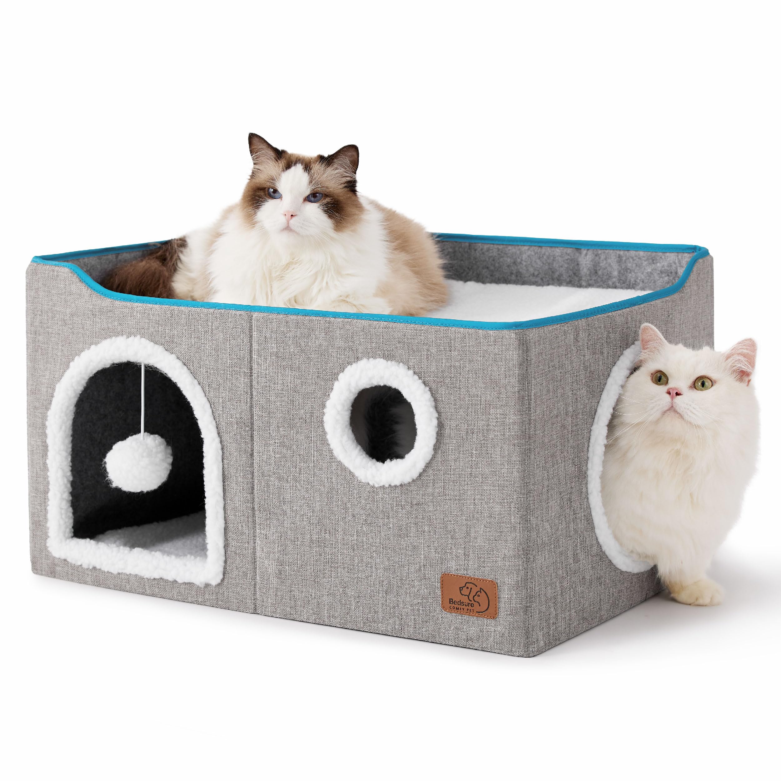 Cat Cave House with Scratch Pad